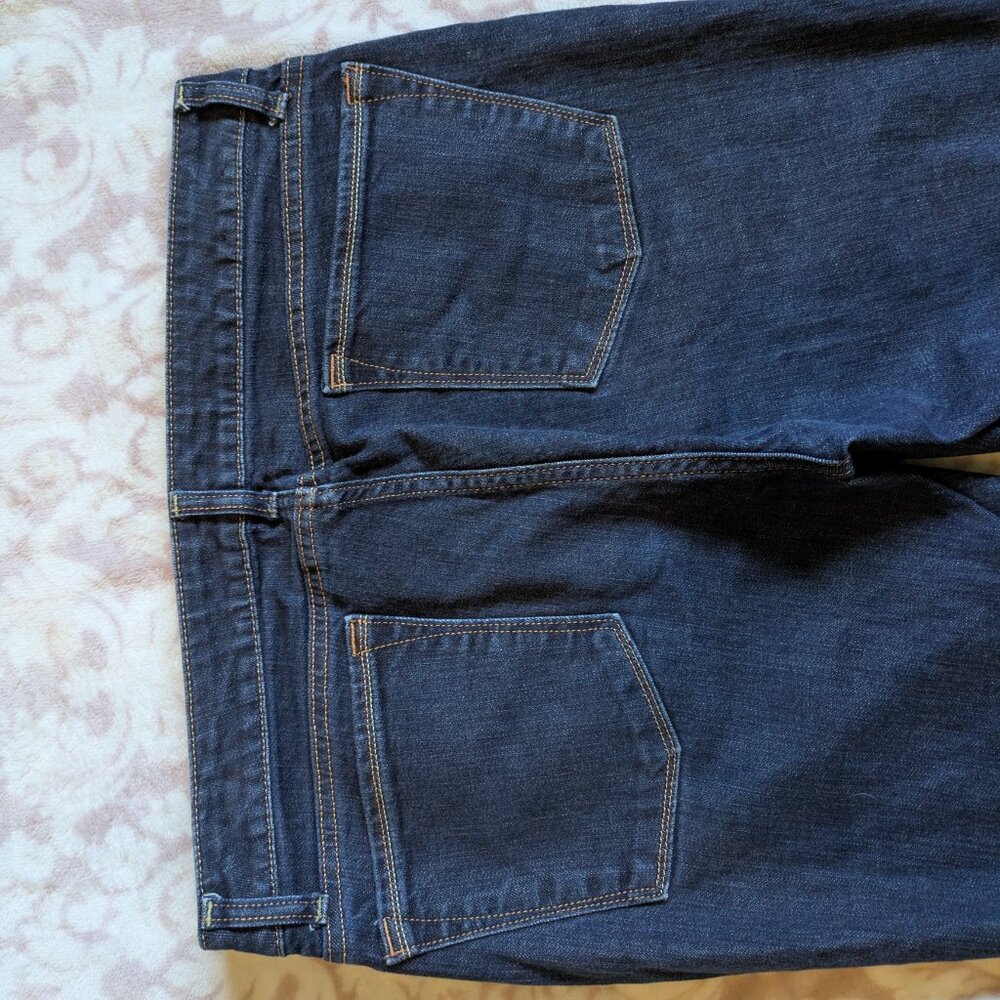 Banana Republic Women’s Dark Wash Bootcut Five Pocket Mid Rise Jeans Size 12 (C) - Picture 6 of 6